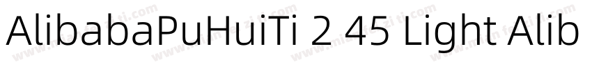 AlibabaPuHuiTi 2 45 Light AlibabaPu字体转换